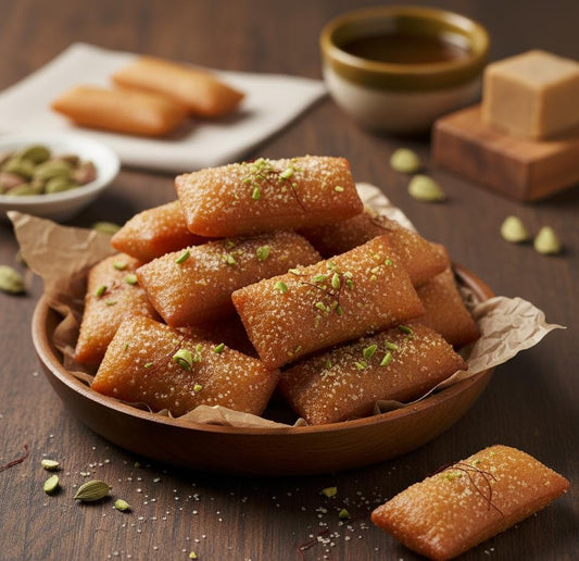 Authentic Jaggery Khajuli - Handmade Sweet Snack