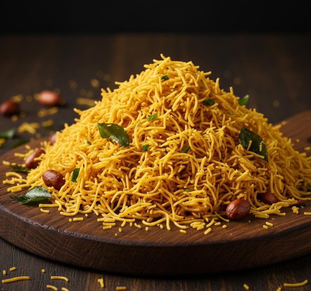 Authentic Sev Namkeen - Traditional Crispy Indian Snack